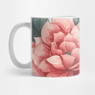 Peach Spring Flowers Mug